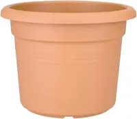 Elho green basics cilinder bloempot 35 cm mild terra - thumbnail