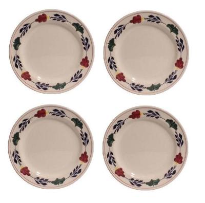 Boerenbont ontbijtborden rond 21cm - set van 4 Stuks Boerenbont ontbijtborden rond 21cm - set van 4 Stuks