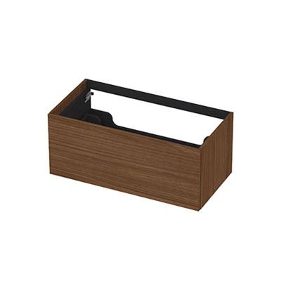 INK - Onderkast 1 Lade Push 2 Open Decor - 900x450x376 Mm - Warm Walnoot