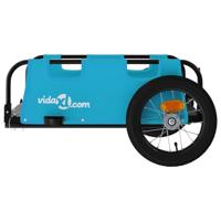 Fietstrailer oxford stof en ijzer blauw - thumbnail