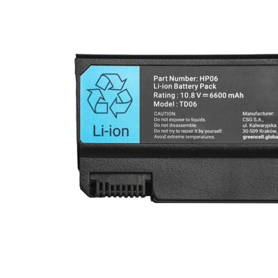 Green Cell GC-HP06V2 GC-HP06V2 Laptopaccu 10.8 V 6600 mAh HP