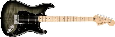 Squier Affinity Series Stratocaster FMT HSS MN Black Burst elektrische gitaar
