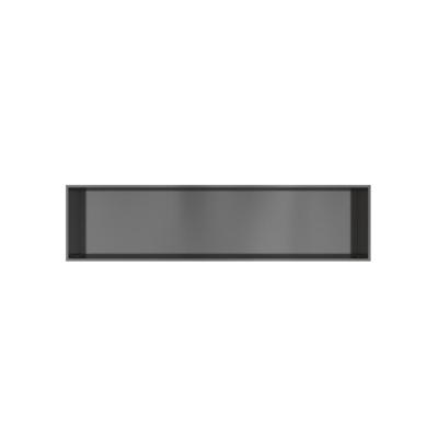 Hotbath &More Inbouwnis - 30 x 120 x 10 cm - Geborsteld Gunmetal PVD