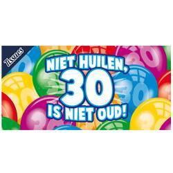 Tissuebox 'Niet huilen, 30 is niet oud'