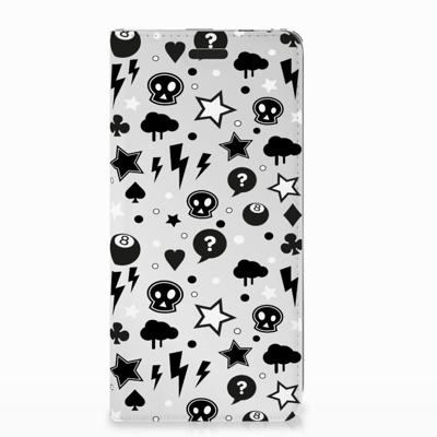 Mobiel BookCase Nokia 3.1 (2018) Silver Punk Mobiel BookCase Nokia 3.1 (2018) Silver Punk