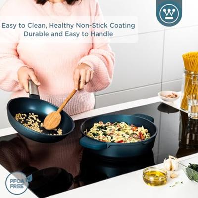 Westinghouse Hapjespan / sauteuse Performance Bravery Blue ø 28 cm / 4,1 liter - standaard anti-aanbaklaag