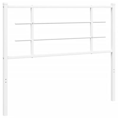 Hoofdbord 107 cm metaal wit