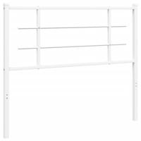Hoofdbord 107 cm metaal wit - thumbnail