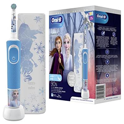 Oral-B kids disney frozen 2 elektrische tandenbostel blauw/wit - thumbnail