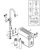 Bruisendwater Keukenkraan GROHE Blue Home Mono Starterkit Chilled en Sparkling Water C Uitloop Chroom - thumbnail