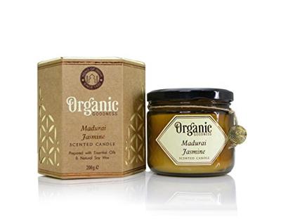 Organic Goodness Geurkaars in Glas Jasmijn - Soja Was (200 gram)