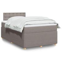 Boxspring met matras stof taupe 120x200 cm - thumbnail