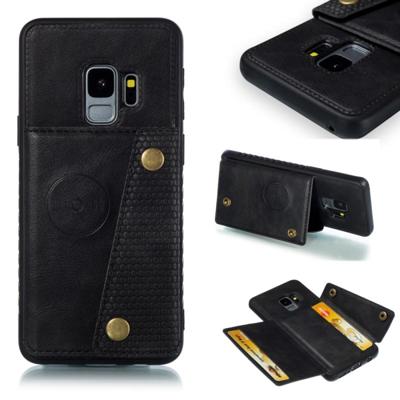 Lederen beschermhoes voor Galaxy S9 (zwart)