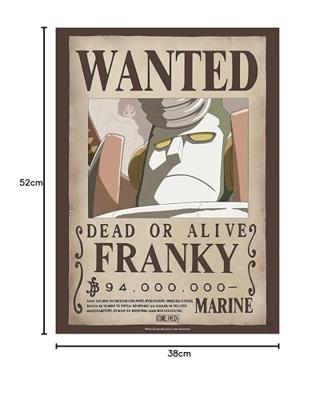Poster One Piece - Wanted Franky 38x52cm