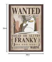 Poster One Piece - Wanted Franky 38x52cm - thumbnail