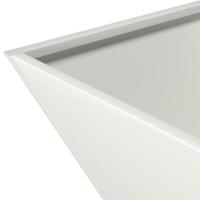 Tuin Kom Plantenbak 5 pcs Wit 40 x 40 x 15 cm Staal - thumbnail