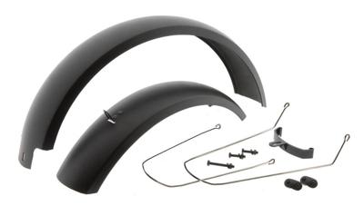 Spatbord set Mirage 20 Fatbike incl. bevestiging - zwart Spatbord set Mirage 20 Fatbike incl. bevestiging - zwart