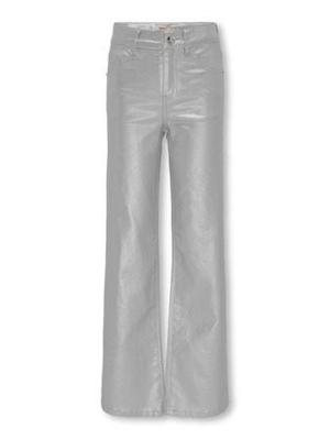 Kids ONLY winter broek meisjes - grijs - KogJuicy - wide leg fit