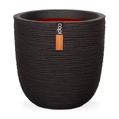 Capi Pot Bol Rib NL 35x34 cm - Zwart