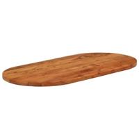 Tafelblad ovaal 80x40x3,8 cm massief acaciahout - thumbnail