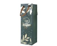 Giftbag papier l10b12h36 cm groen/goud Decoris - Decoris - thumbnail