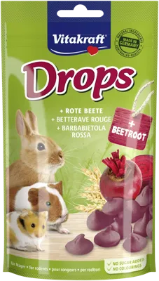 Vitakraft drops bieten knaagdierensnack lactosevrij 75g