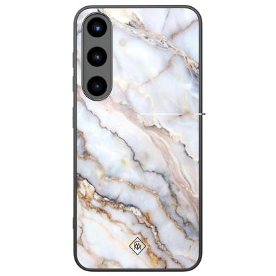 Samsung Galaxy S25 glazen hardcase - Marble dream
