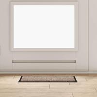 Deurmat Beige 40 x 60 cm Teddy Stof - thumbnail