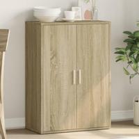 Dressoir 60x31x84 cm bewerkt hout sonoma eikenkleurig - thumbnail