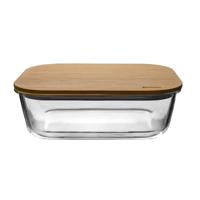 Brabantia Glazen Ovenschaal met Bamboe Deksel 2.3L - thumbnail