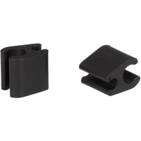 Elvedes kabelclips duo 4,1+4,1mm zwart (50st) - thumbnail