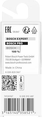 Bosch Accessoires Vingerfrezen 8 mm, D1 22 mm, L 25 mm, G 56 mm 1st - 2608628391 - thumbnail