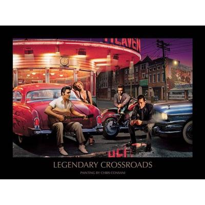 Kunstdruk Chris Consani - Legendary Crossroads 80x60cm