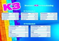 Studio 100 K3 verkleedjurk regenboog blauw, 6-8 jaar - thumbnail