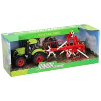 Johntoy Tractor met aanhanger - tonnen - thumbnail