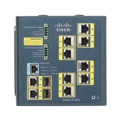 Cisco IE 3000 8 TC netwerkschakelaar (blauw, 147 x 112 x 152 mm, bekabeld, -40-75 °C, -25-85 °C, 85-265)
