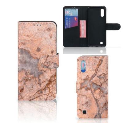 Samsung Galaxy M10 | Bookcase | Marmer Oranje