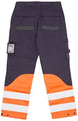 Blåkläder Multinorm inherent werkbroek 14881513 | Marineblauw/Oranje | Maat 62 - 7330509720462