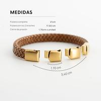Radiant RH000292 Bruin Heren armband - thumbnail