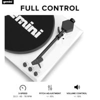 Gemini TT-900 TT-900BW, wit, platenspeler met geluidssysteem, bluetooth, compleet systeem, TT-900BW, wit - thumbnail