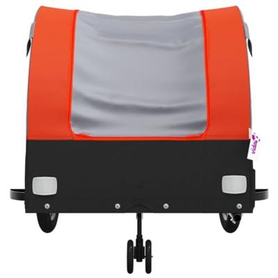 Fietstrailer 45 kg ijzer zwart en oranje Fietstrailer 45 kg ijzer zwart en oranje