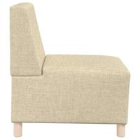 Fauteuil 55 cm stof crèmekleurig - thumbnail