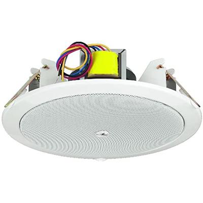 Monacor EDL-620 PA-inbouwluidspreker Wit 1 stuk(s)