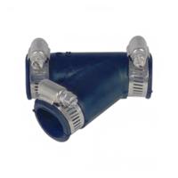 Air Aqua Flexibel Rubber Y-stuk 20mm - Weerbestendige Vijververbinder, Eenvoudige Installatie - thumbnail