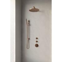 Copper Edition thermostatische inbouw regendouche SET 14, koper geborsteld PVD - thumbnail