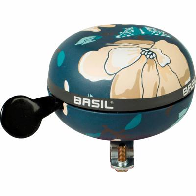 Basil B.V. Fietsbel ding-dong basil magonolia big bell ø80mm - teal blue Basil B.V. Fietsbel ding-dong basil magonolia big bell ø80mm - teal blue