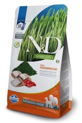 FARMINA N&D Spirulina Herring Adult Med/Maxi - droog hondenvoer - 7 kg