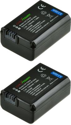 ChiliPower NP-FW50 accu voor Sony - 1100mAh - 2-Pack