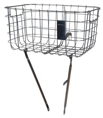 Basil robin - fietsmand - voorop - zilver