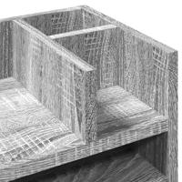 Bureau organiser 44,5x24x25 cm bewerkt hout grijs sonoma eiken - thumbnail